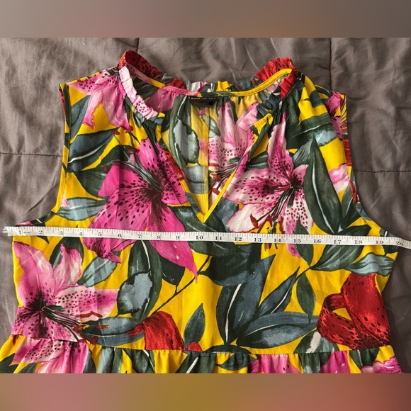 Anthropologie Kate & Lily Floral Sleeveless Dress Size 12 - Picture 5 of 6